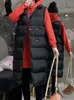 女性のベストSungtin Women's Long Cotton Padded Vest Best Loose Turn Down Collar厚い暖かいノースリーブジャケットカジュアルブラックウィンターアウトウェイ221202