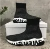 أحذية غير رسمية للمدربين SPEED SPEED SHOET SHOET SOCK Black Khaki Watermark 2022 Paris Mens Size 36-45
