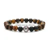 Kralen natuurlijke tijger eye honkbal armband hand kralen elastische bal charmes bracele 4 stijlen drop levering sieraden armbanden dhhf1