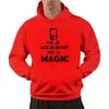 Men's Hoodies I'm An Accountant Not A Magic Hoodie Bookkeeping Account Manager Wand Gray