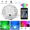 Luzes noturnas submers￭veis vela luz 10 LEDs controle remoto rgb vaso floral base luzes ￠ prova d'￡gua para festa de anivers￡rio de casamento d otv0l