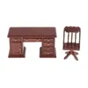 Kitchens Play Food 112 Dollhouse Miniature Drawer Desk Chair Office Study Room Furniture Decor 221202