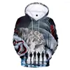 Sudaderas con capucha para hombre Be Well Received Stephen King's It 3D Young People Fashion Print Sudaderas con capucha Casual Tops