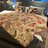 Cobertor de verão floral para capa de cama de malha de malha de arremesso de camping de camping de piquenique ao ar livre 221203