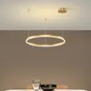 Lampadario moderno a soffitto a led anello circolare soggiorno camera da letto sala da pranzo illuminazione casa arredamento per interni 221203