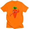 Men's T Shirts Funny Carrot Print Pattern 2022 Summer T-shirt Men And Women Same Top Round Neck Trend Street Half Sleeve Cotton