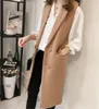 Women's Vests Long Sleeveless Blazer Elegant Office Lady Black Casual Female Ladies Waistcoat PZ2638 221201