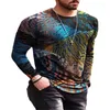 Men's T Shirts 2022 Foreign Trade T-shirt Summer Novelty Style Self Union 3D Painted Street Round Neck Casual Sports