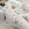 Bedding sets Winter Super Soft Velvet Fleece Elegant Chic Flowers Embroidery Set Hairy Warmth Duvet Cover Bed Sheet Pillowcases 221206