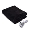 전기 담요 3 레벨 기계 세척 가능한 온도 조절기 소프트 플러시 캠핑 홈 오피스 USB 난방 소파 침대 용 휴대용 여행 221203