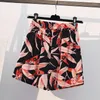 Arbetsklänningar Kvinnors uppsättningar Summerkläder Dot Print Dress Wide Leg Shorts 2 PCS Ladies Fashion Chiffon Suits Female 2022