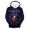 Sweats à capuche pour hommes 2022 risque de pluie à capuche 3D hommes/femmes sweat à manches longues décontracté Streetwear Harajuku jeux vidéo vêtements