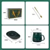 Mugs Cup Heater Set kaffemugg varmare timer uppv￤rmning smart termostatisk pad tallrik mj￶lk