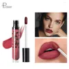 Lipgloss Flüssiger Lippenstift 1PC Small Black-Print Matte Velvet Farbe verblasst nicht 0625#30