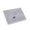 Jewelry Pouches 80 Hooks Velvet Earrings Pendants Organizer Holder Tray Display Stand Showcase Storage 40 Pairs Studs Case Box