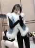 Women's Vests Women's Coat AutumnWinter Denim Fur Jacket MidLength Thicken Jeans Vests Coats Sleeveless Warm Jackets 221202