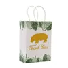 Embrulho de presente 6pcs/conjunto de sacos de papel de zoológico para festas para festa de aniversário suprimentos de chá de bebê tc095 221202