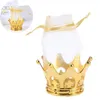 Gift Wrap 12pcs Candies Bags Golden Crown Chocolate Treats Bag Table Decorations For Wedding Birthday Party 221202