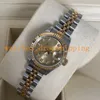 NF Factory v5 Lady Watch Size 28 мм Datejust 279173 18K Золотой циферблат Автоматический механический двухтологический юбилейный Азия 2813 Движение Высококачественные женские наручные часы подарок