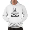 Mens Hoodies Im An Accountant Not a Magic Hoodie Bookkeeping Account Manager Wand Gray