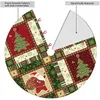 Kerstdecoraties Santa Claus Snowflake Gedrukt Jaar Decoratie Leveringen Rode hartpatroon Boom ornamenten voor Home Holiday Feest