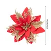 Flores decorativas 420 Decorações de festas para adultos Árvore de decoração de simulação de flores de Natal