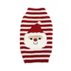 Vêtements pour chiens pull de noël hiver vêtements de chat pour animaux de compagnie rayé wapiti bonhomme de neige pull tricoté manteau chaud pour petits grands vêtements