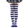 Women Socks Fashion Cotton Striped Long Sexy Thigh High Sock Over The Knee Stockings Christmas