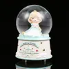 Objets décoratifs Figurines Boule de cristal rêve princesse château boîte à musique lumière flocon de neige octave belle fille cadeau d'anniversaire pour enfants 221203