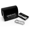 Electric Shavers QShave Justerbar säkerhet Razor Kit Men's Shaver Holder Blade Disposaling Fall 15 Blades Set 221203