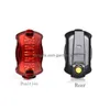 Autres lumières Éclairage Tra Bright Bike Vélo Lumière arrière Feux arrière Réflecteur 5 LED rouge 6Fonction Feu arrière Lanterne Accessoires D Otaol