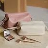 Bolsas de almacenamiento Bolsa de cosméticos de doble capa para mujer Organizador de artículos de tocador de gran capacidad Estuche de maquillaje de viaje Bolsa portátil Bolsillos para niñas