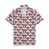 Designer Men's Casual Shirt Hawaiian Shirt Loose Beach All with Street Style Fashion Short Sleeve