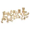 Cucine Riproduci cibo in miniatura 1/12 Mobili per casa delle bambole per bambole Mini puzzle in legno 3D Modello di costruzione fai-da-te Giocattoli Regalo per bambini 221202