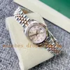 Klassische Damenuhr V5 Version Datejust 28 mm Muster Zifferblatt Große Lupe Automatisches Saphirglas Roségold Zweifarbige Edelstahlarmbanduhr Armbanduhr