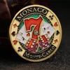 Arts and Crafts Commemorative coin Las Vegas 7 word coin medallion painted micro relief