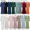 Roupas em casa Owiter Satin Chiffon Robes