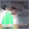 Nocne światła 100 ml olejku eterycznego dyfuzor nawilżacz aromat 7 kolor diody LED nocne światło trasoniczne chłodne mgły świeże aromaterapia powietrza Drop de otpqr