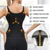 Women's Shaper Waist Trainer Corset Zipper Vest Body Shaper Cincher Shapewear Slimming Belt Sports Girdle Neoprene Sauna Tank Top 221202