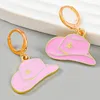 Cute Hat Shape Charm Earring Multicolor Hip Hop Style Cute Earrings for Gift Party Fashion Jewelry