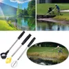 Other Golf Products Ball Pick Up Tools Telescopic Retriever Retracted up Automatic Locking Scoop er Catcher 221203