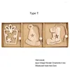 Christmas Decorations 9PCS/Box Wooden Snowflake Pendants Tree Ornaments For Home Party Decoration Hanging Wood Gifts Supply