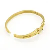 Bangle Pulseira Feminina Gold Color Bracelets Banles Pulseiras Stal nierdzewna Kobiety Eternal