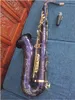 Tenorsaxofon munstycke Musikinstrument Mässing Body Guld Lack Key B Flat Sax Bb Tune Sax With Case