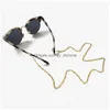 Catene per occhiali da donna Catene per occhiali da sole in metallo Stile semplice Moda Occhiali da lettura Catena per occhiali Antiscivolo Gold Sier Eyewear L Dhplb