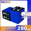 32 pièces 280Ah Lifepo4 batterie 3.2V Cycle profond batterie Rechargeable bricolage pour 12V 24V 48V RV fourgonnettes chariot de Golf système de stockage solaire