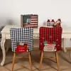 Camas de cadeira Capas marcadas com a tampa traseira espessada do envelope de Natal Decorações de mesa para casa de jantar