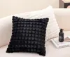 Travesseiro de travesseiro de café sólido travesseiro cinza/almofadas capa simples de banco puro 30x50 45 50 arremesso decorativo