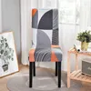 Chair Covers Geometry Dining Slipcover Printed Stretch Elastic Cover For Room Office Wedding El Party