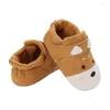 Athletic Shoes Baywell Autumn Baby Boy Girls Cotton Tygtecknad Toddler Moccasins Non-Slip Soft Bottom 0-18m